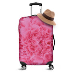 Pink Carnation Flower Print Luggage Cover