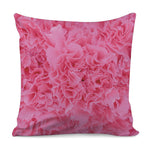 Pink Carnation Flower Print Pillow Cover