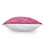 Pink Carnation Flower Print Pillow Cover