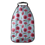 Pink Carnation Pattern Print Car Seat Organizers