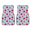 Pink Carnation Pattern Print Front Car Floor Mats