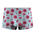 Pink Carnation Pattern Print Men's Boxer Briefs