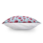 Pink Carnation Pattern Print Pillow Cover