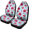 Pink Carnation Pattern Print Universal Fit Car Seat Covers