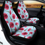 Pink Carnation Pattern Print Universal Fit Car Seat Covers