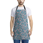 Pink Cherry Blossom Pattern Print Apron