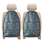 Pink Cherry Blossom Pattern Print Car Seat Organizers