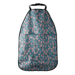Pink Cherry Blossom Pattern Print Car Seat Organizers