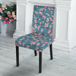 Pink Cherry Blossom Pattern Print Dining Chair Slipcover