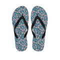 Pink Cherry Blossom Pattern Print Flip Flops
