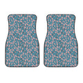 Pink Cherry Blossom Pattern Print Front Car Floor Mats