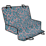 Pink Cherry Blossom Pattern Print Pet Car Back Seat Cover