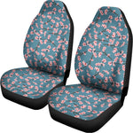Pink Cherry Blossom Pattern Print Universal Fit Car Seat Covers