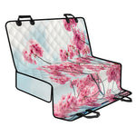 Pink Cherry Blossom Print Pet Car Back Seat Cover