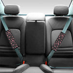 Pink Cherry Pattern Print Car Seat Belt Covers