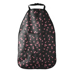 Pink Cherry Pattern Print Car Seat Organizers