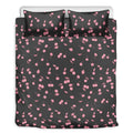 Pink Cherry Pattern Print Duvet Cover Bedding Set