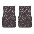 Pink Cherry Pattern Print Front Car Floor Mats