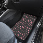 Pink Cherry Pattern Print Front Car Floor Mats