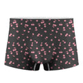 Pink Cherry Pattern Print Men's Boxer Briefs