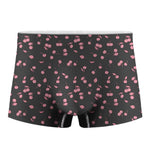 Pink Cherry Pattern Print Men's Boxer Briefs