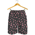 Pink Cherry Pattern Print Men's Shorts