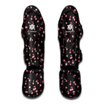 Pink Cherry Pattern Print Muay Thai Shin Guard