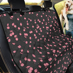 Pink Cherry Pattern Print Pet Car Back Seat Cover