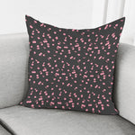 Pink Cherry Pattern Print Pillow Cover
