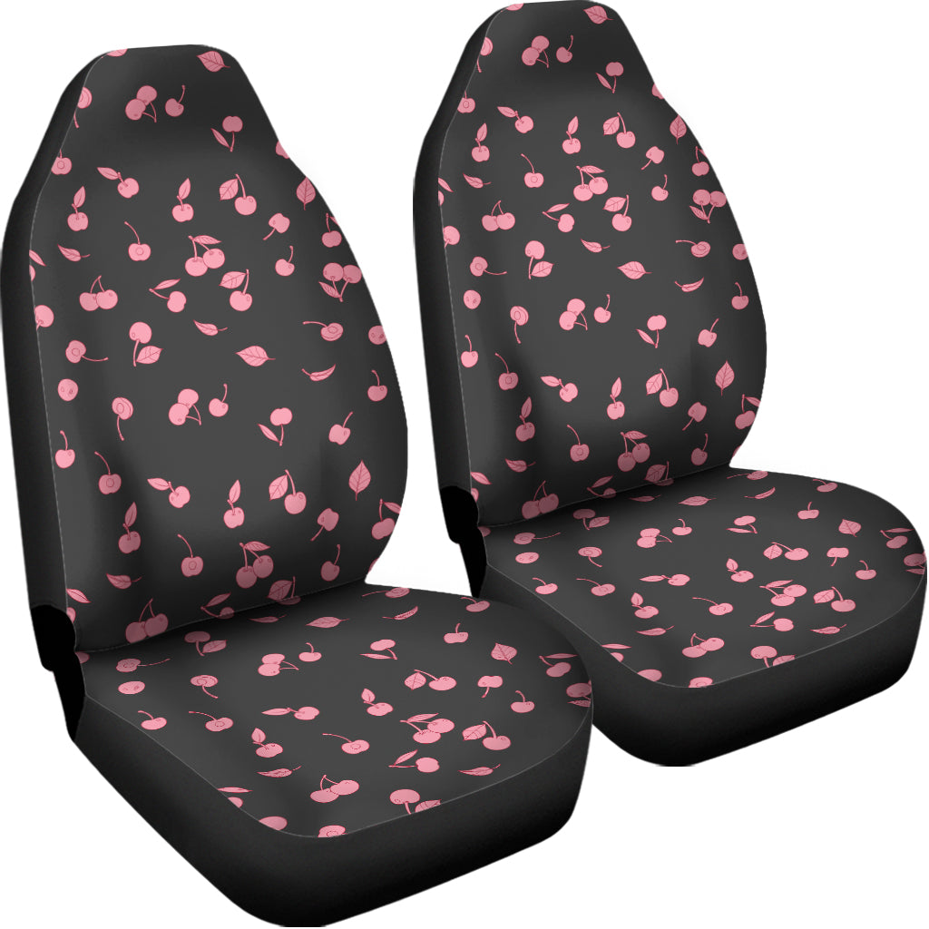 Pink Cherry Pattern Print Universal Fit Car Seat Covers
