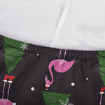 Pink Christmas Flamingo Pattern Print Sofa Cover