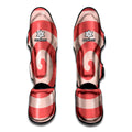 Pink Circle Swirl Print Muay Thai Shin Guards