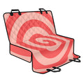Pink Circle Swirl Print Pet Car Back Seat Cover