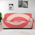 Pink Circle Swirl Print Sofa Cover
