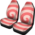 Pink Circle Swirl Print Universal Fit Car Seat Covers