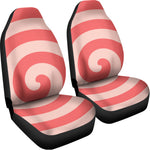 Pink Circle Swirl Print Universal Fit Car Seat Covers