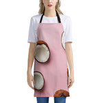 Pink Coconut Pattern Print Apron