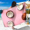 Pink Coconut Pattern Print Beach Sarong Wrap