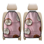 Pink Coconut Pattern Print Car Seat Organizers