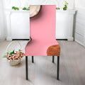 Pink Coconut Pattern Print Dining Chair Slipcover