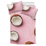Pink Coconut Pattern Print Duvet Cover Bedding Set