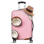 Pink Coconut Pattern Print Luggage Cover