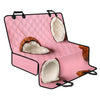 Pink Coconut Pattern Print Pet Car Back Seat Cover