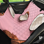 Pink Coconut Pattern Print Pet Car Back Seat Cover