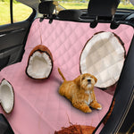 Pink Coconut Pattern Print Pet Car Back Seat Cover