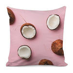Pink Coconut Pattern Print Pillow Cover