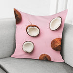 Pink Coconut Pattern Print Pillow Cover