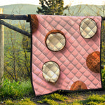 Pink Coconut Pattern Print Quilt