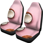 Pink Coconut Pattern Print Universal Fit Car Seat Covers