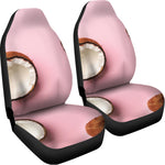 Pink Coconut Pattern Print Universal Fit Car Seat Covers